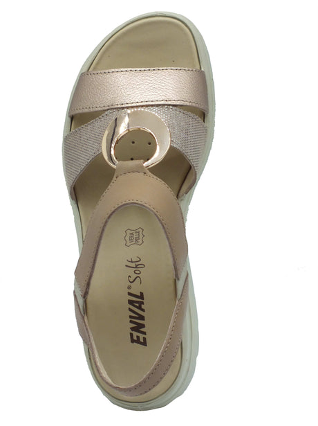 ENVAL Soft ENVAL Soft Sandali zeppa bassa Donna 1281033 Capra Tam. Corda pelle beige Corda