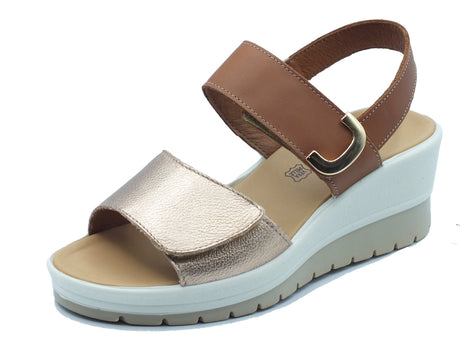 ENVAL Soft ENVAL Soft Sandali zeppa alta Donna 1283611 Fio Bott. Champagne pelle marrone Champagne