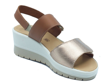 ENVAL Soft ENVAL Soft Sandali zeppa alta Donna 1283611 Fio Bott. Champagne pelle marrone Champagne