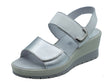 ENVAL Soft ENVAL Soft Sandali zeppa alta Donna 1283622 Nappa Argento Bianco pelle bianco Bianco