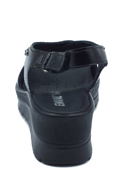 ENVAL Soft ENVAL Soft Sandali zeppa alta Donna 1283800 Naplak Nero pelle nero Nero