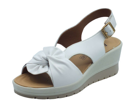 ENVAL Soft ENVAL Soft Sandali zeppa alta Donna 1283911 Nappa Soft Bianco pelle bianco Bianco
