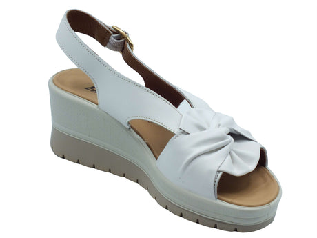 ENVAL Soft ENVAL Soft Sandali zeppa alta Donna 1283911 Nappa Soft Bianco pelle bianco Bianco