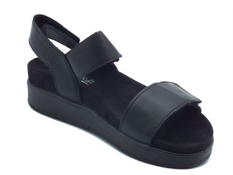 ENVAL Soft ENVAL Soft Sandali zeppa bassa Donna 1287900 Nappa Soft Nero pelle nero Nero