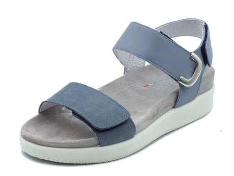 ENVAL Soft ENVAL Soft Sandali zeppa bassa Donna 1287911 Nabuk Codex Avio pelle blu Avio
