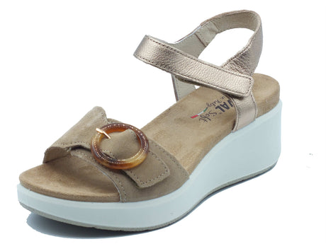 ENVAL Soft ENVAL Soft Sandali zeppa alta Donna 1292622 Scam. Biscotto pelle marrone Biscotto