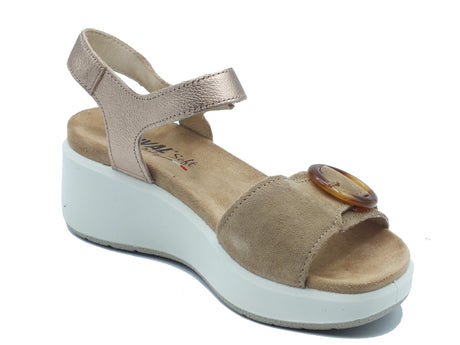 ENVAL Soft ENVAL Soft Sandali zeppa alta Donna 1292622 Scam. Biscotto pelle marrone Biscotto