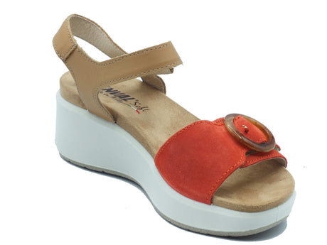 ENVAL Soft ENVAL Soft Sandali zeppa alta Donna 1292611 Scam. Arancio pelle arancione Arancio