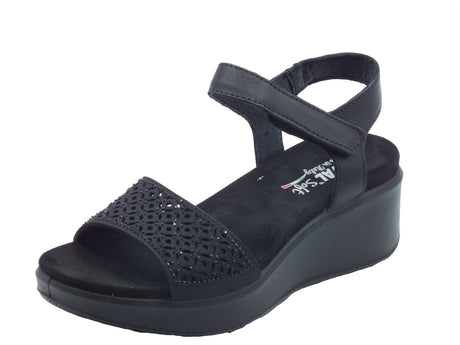 ENVAL Soft ENVAL Soft Sandali zeppa alta Donna 1292800 Nappa Nero pelle nero Nero