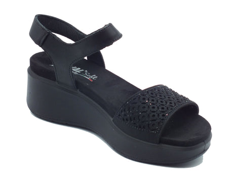 ENVAL Soft ENVAL Soft Sandali zeppa alta Donna 1292800 Nappa Nero pelle nero Nero