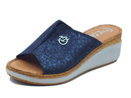 Fly Flot Fly Flot Ciabatte Donna 36 H68 5G Blu pelle blu Blu