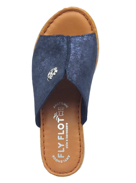 Fly Flot Fly Flot Ciabatte Donna 36 H68 5G Blu pelle blu Blu