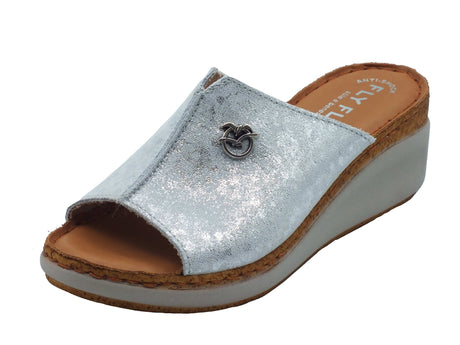 FlyFlot FlyFlot Sandali zeppa alta Donna 36 H68 5G Grigio Chi pelle grigio Grigio Chi