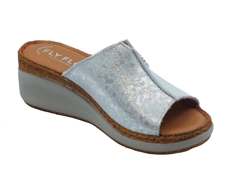 FlyFlot FlyFlot Sandali zeppa alta Donna 36 H68 5G Grigio Chi pelle grigio Grigio Chi