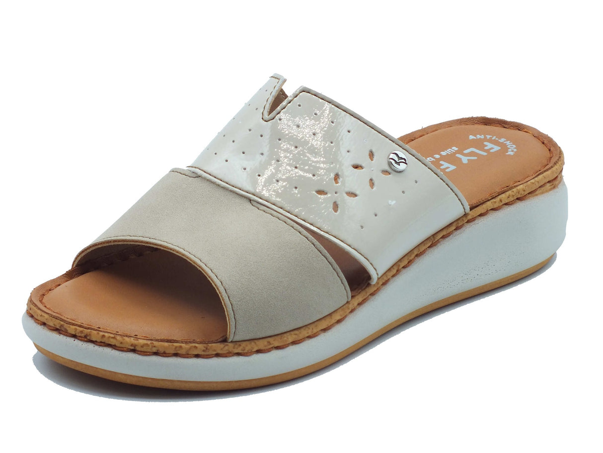 Fly Flot Fly Flot Ciabatte Donna 59 107 HG Beige pelle beige Beige