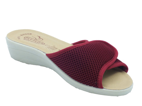 Fly Flot Fly Flot Ciabatte Donna T4 413 FE Bordo sintetico rosso Bordò