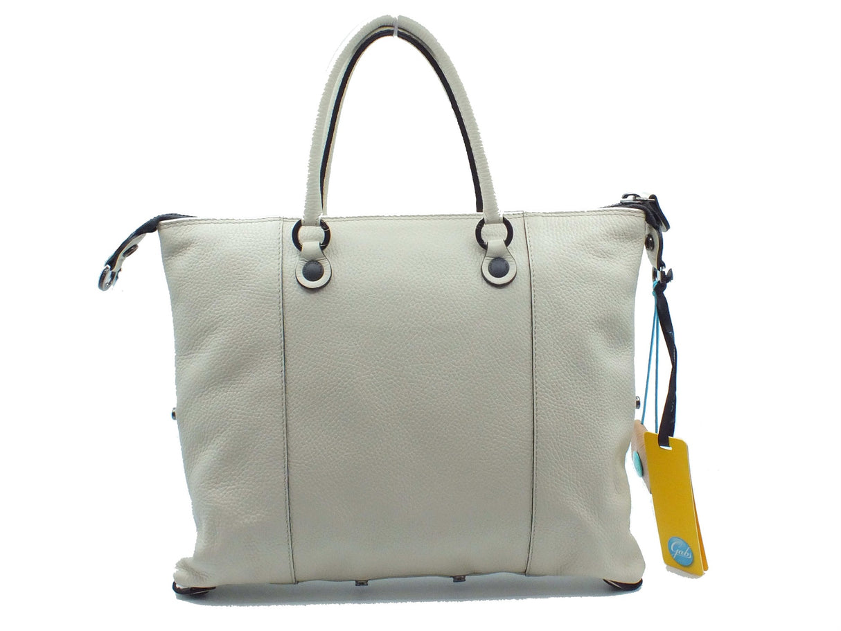 Gabs Gabs Borse Donna G000033T2 G3 Plus Bull Black Panna TG M pelle bianco Panna
