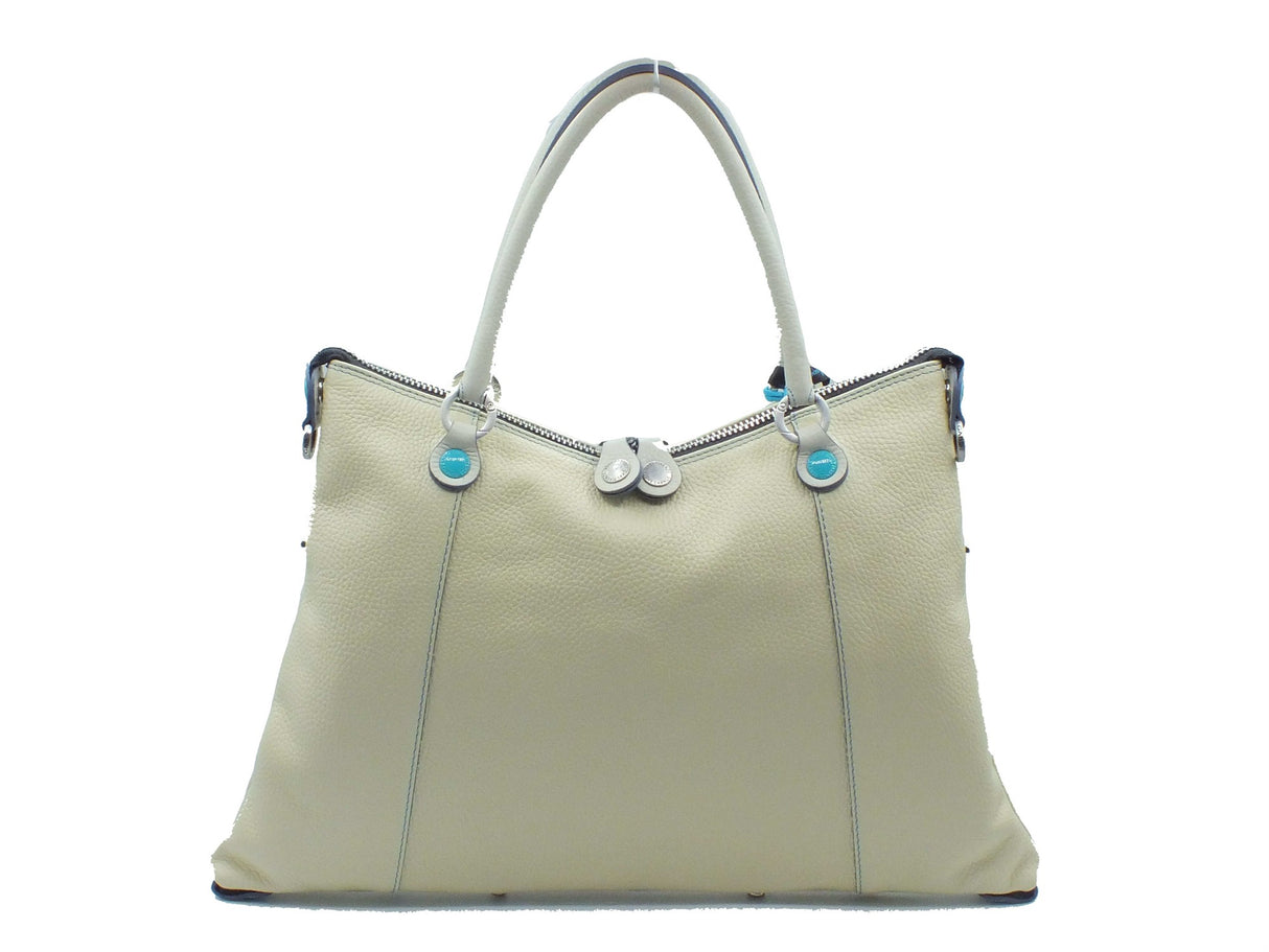 Gabs Gabs Borse Donna G012193T2 Thamara Plus Bull Bicolor Lino Panna Tg pelle bianco Panna