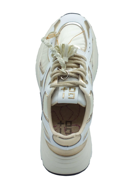 GIO+ GIO+ Sneakers Donna DALIA 13 Combi Gold pelle bianco Gold