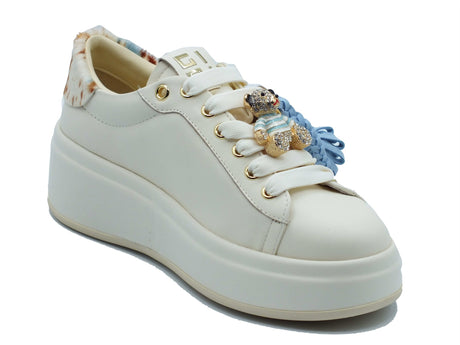 GIO+ GIO+ Sneakers Donna OLIVAO2A Combi Latte pelle bianco Latte