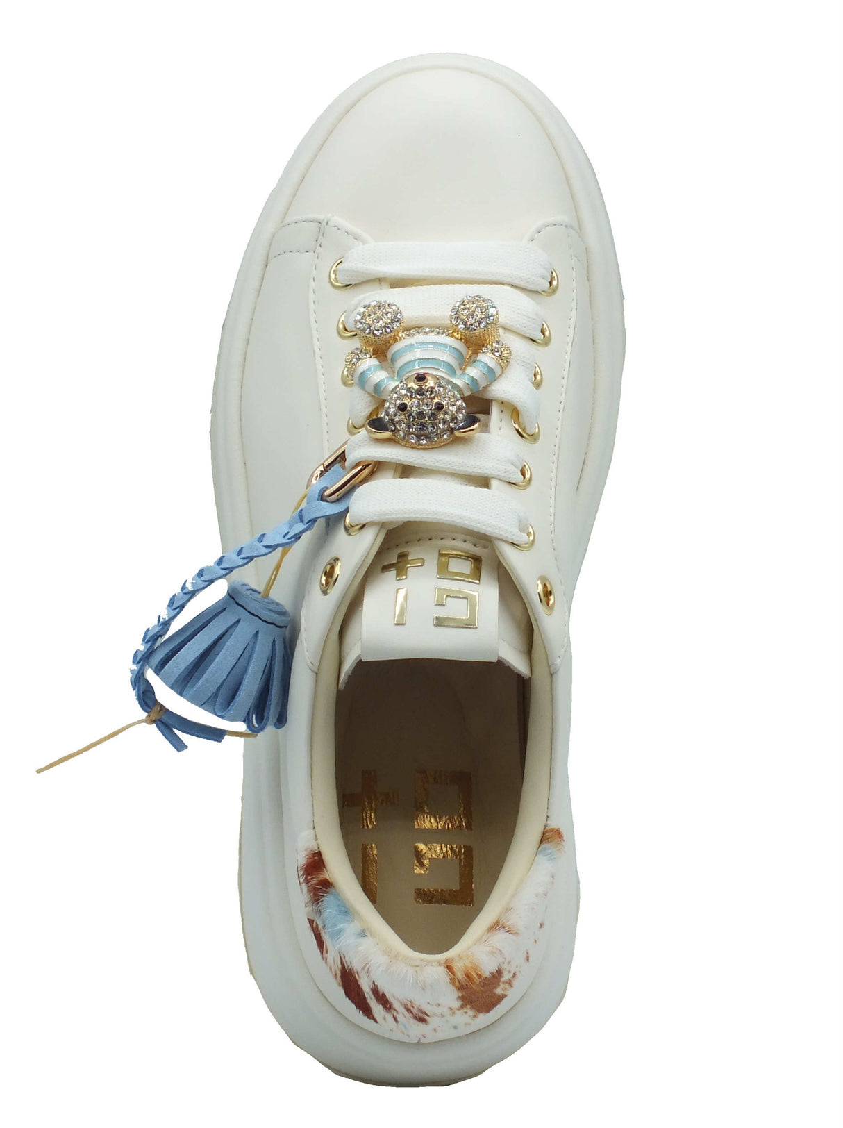 GIO+ GIO+ Sneakers Donna OLIVAO2A Combi Latte pelle bianco Latte