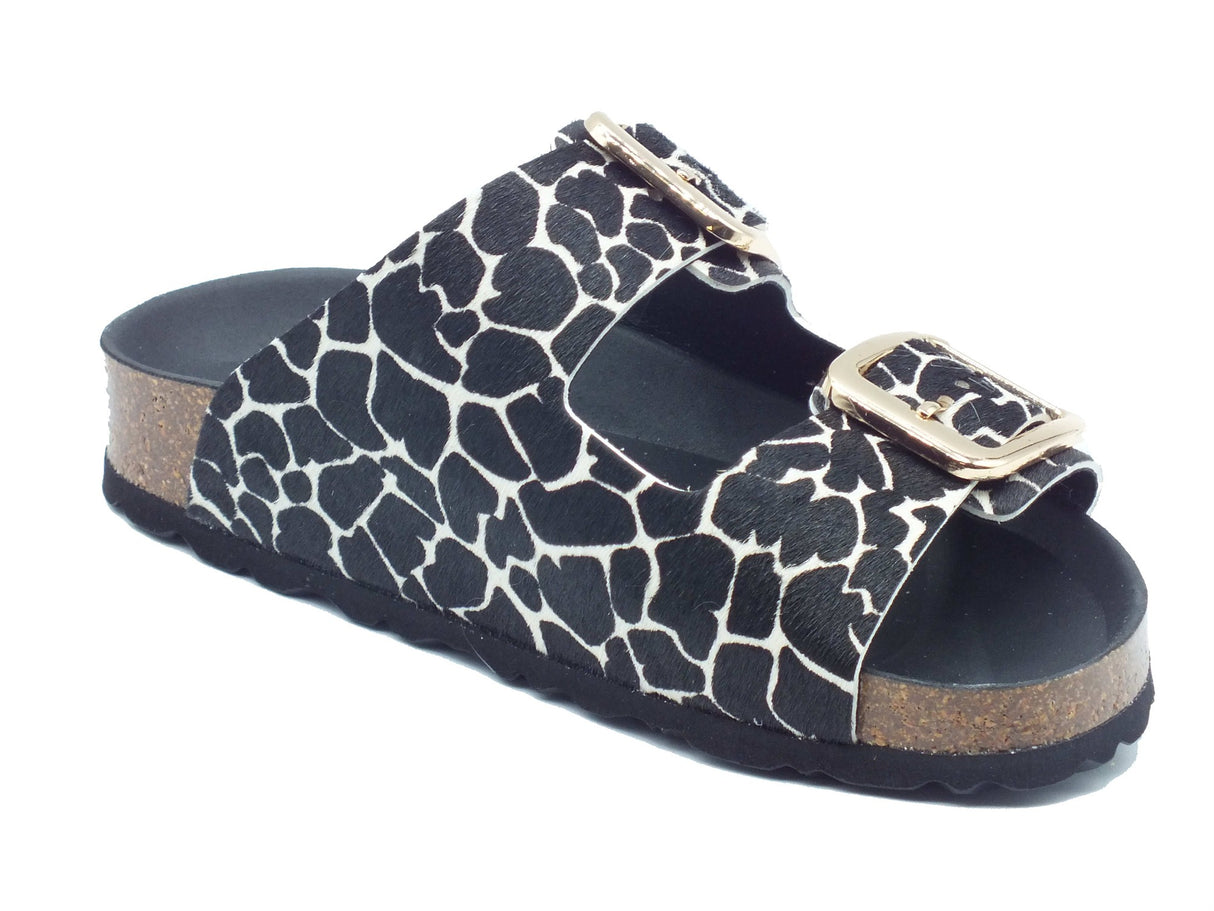 Grunland Grunland Sandali zeppa bassa Donna ENNY CB1796 Nero Multi pelle nero Nero Multi