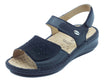 Grunland Grunland Sandali zeppa alta Donna Dami SE0191 Nero pelle nero Nero