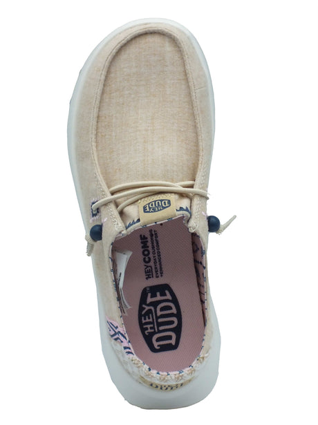 Hey Dude Hey Dude Scarpe Donna 41946 Wendy Peak Chambray Woven Tan sintetico beige Tan