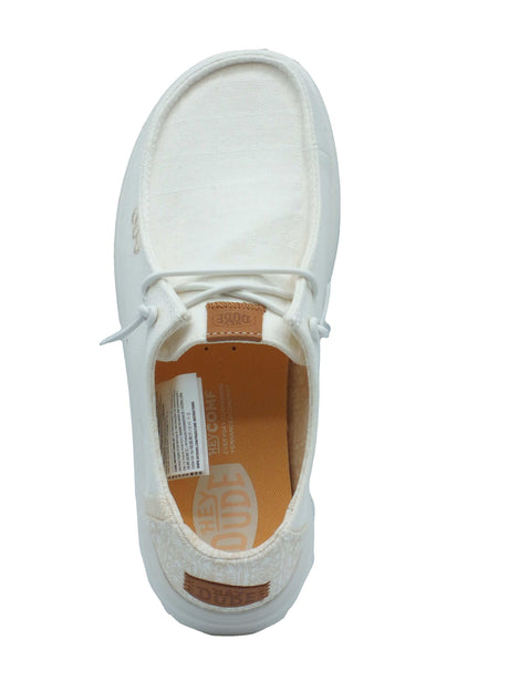 Hey Dude Hey Dude Scarpe Donna HeyDude Wendy Rise Chambray Grid White sintetico bianco White