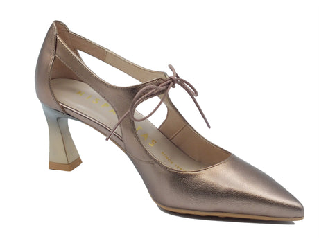 Hispanitas Hispanitas Decoltè con tacco Donna HV264802 Starmet Taupe pelle oro Taupe