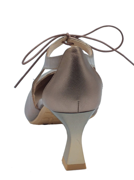 Hispanitas Hispanitas Decoltè con tacco Donna HV264802 Starmet Taupe pelle oro Taupe