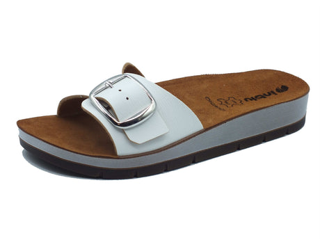 InBlu InBlu Ciabatte Donna CP000055 Bianco pelle bianco Bianco