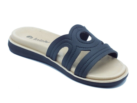 InBlu InBlu Ciabatte Donna SF00005 Nero gomma nero Nero