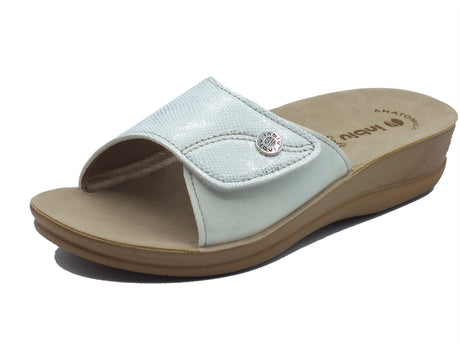 InBlu InBlu Ciabatte Donna VR000072 Bianco pelle bianco Bianco