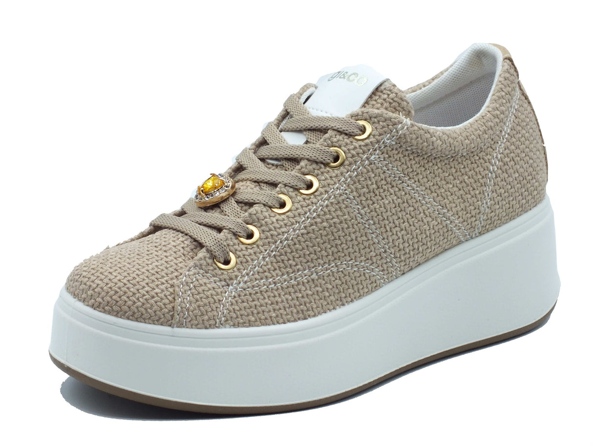 Igi&Co Igi&Co Sneakers Donna 1146811 Tess. Sabbia sintetico beige Sabbia