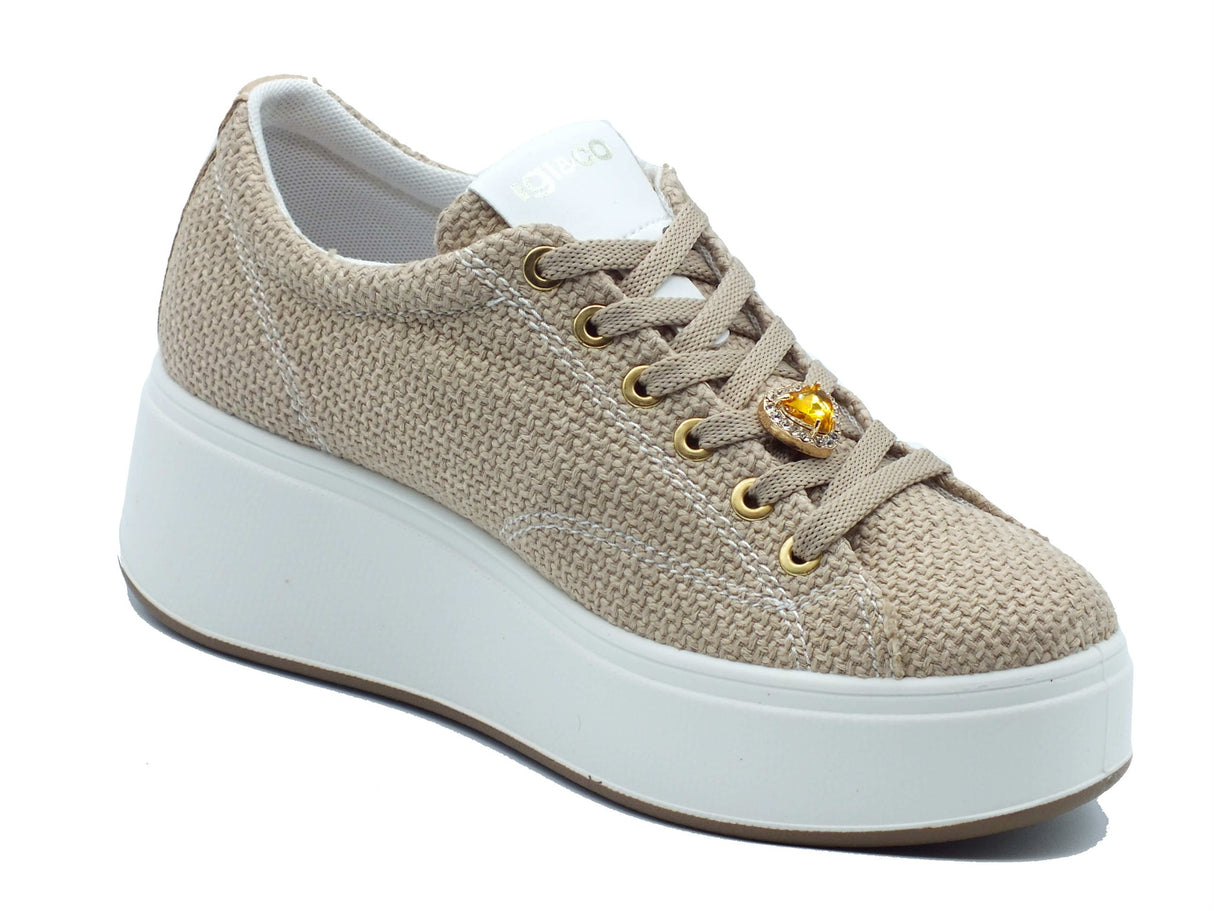 Igi&Co Igi&Co Sneakers Donna 1146811 Tess. Sabbia sintetico beige Sabbia