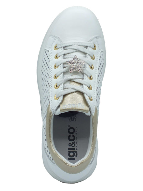 Igi&Co Igi&Co Sneakers Donna 1146911 Nappa Soft Bianco pelle bianco Bianco