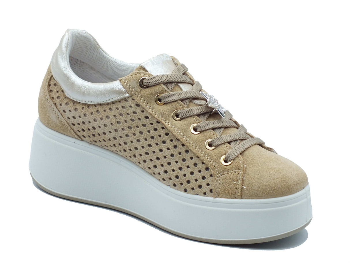 Igi&Co Igi&Co Sneakers Donna 1146922 Scam. Super Avorio pelle marrone Avorio