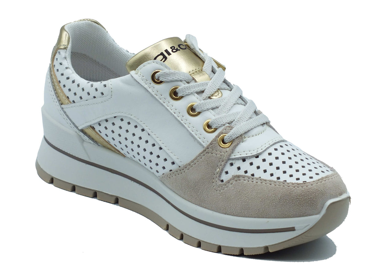 Igi&Co Igi&Co Sneakers Donna 1156033 Scamosc. Bianco pelle bianco Bianco