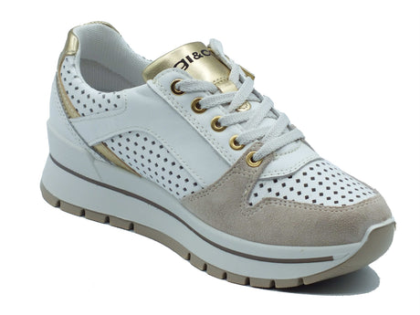 Igi&Co Igi&Co Sneakers Donna 1156033 Scamosc. Bianco pelle bianco Bianco
