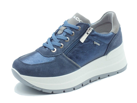 Igi&Co Igi&Co Sneakers Donna 1157133 Scamosc Jeans pelle blu Jeans