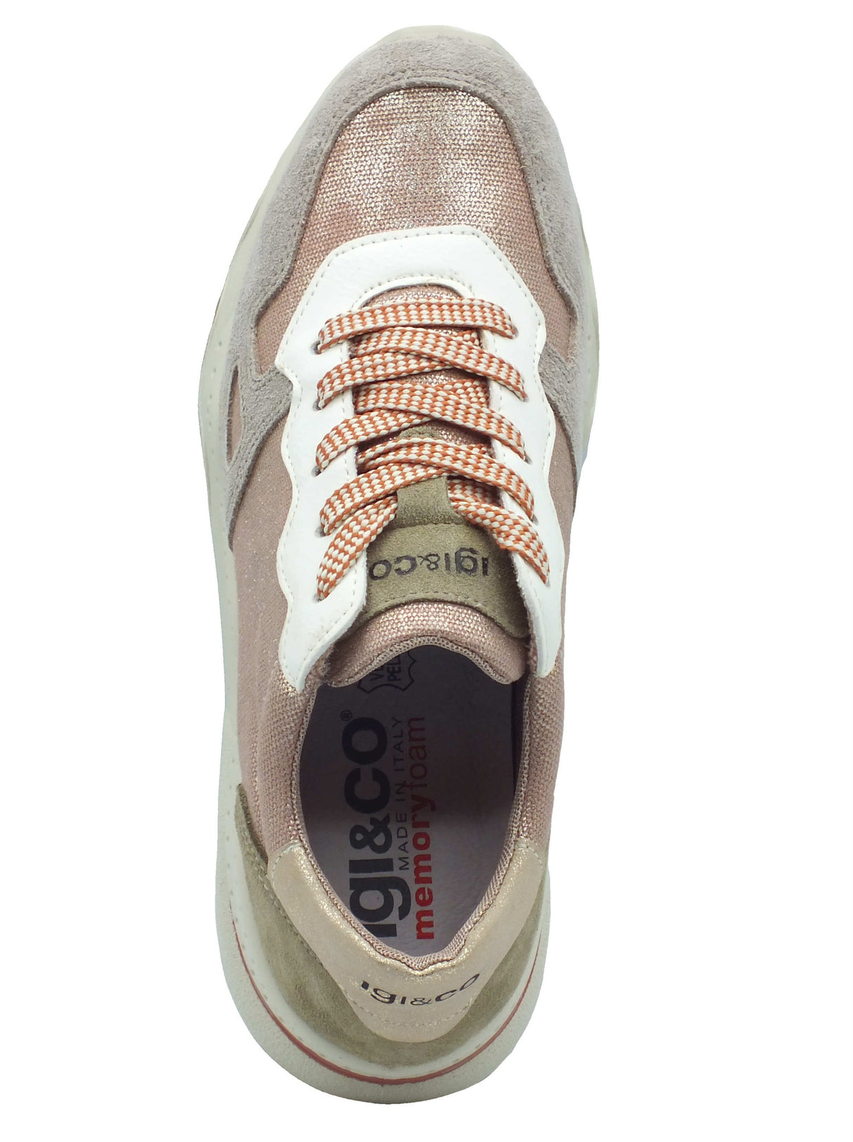 Igi&Co Igi&Co Sneakers Donna 1158100 Scam. Visone Cipria sintetico rosa Cipria