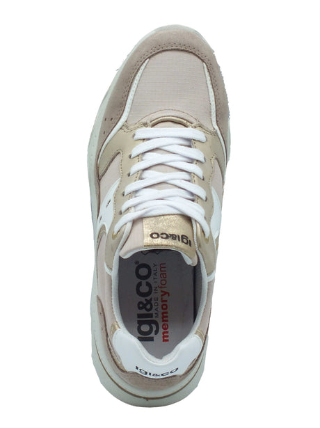 Igi&Co Igi&Co Sneakers Donna 1158200 Scam. Visone Beige pelle beige Beige