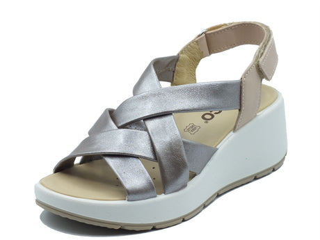 Igi&Co Igi&Co Sandali zeppa alta Donna 1163133 Dubai Taupe pelle rosa Dubai Taupe