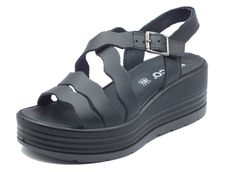Igi&Co Igi&Co Sandali zeppa alta Donna 1164600 Scirocco Nero pelle nero Nero