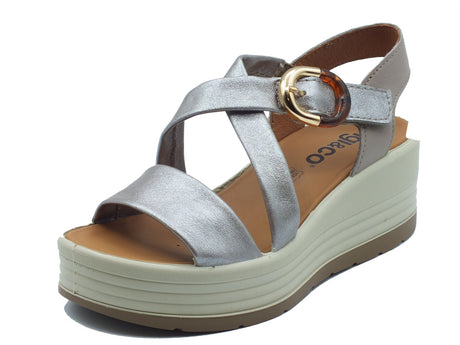 Igi&Co Igi&Co Sandali zeppa alta Donna 1164711 Nappa Taupe pelle beige Taupe