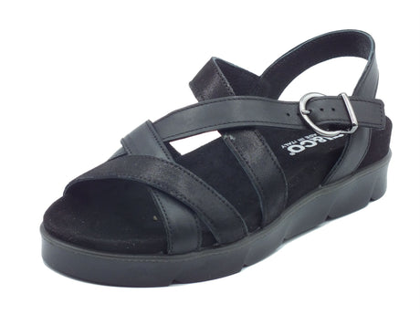 Igi&Co Igi&Co Sandali zeppa bassa Donna 1167400 Nappa Capra Nero pelle nero Nero