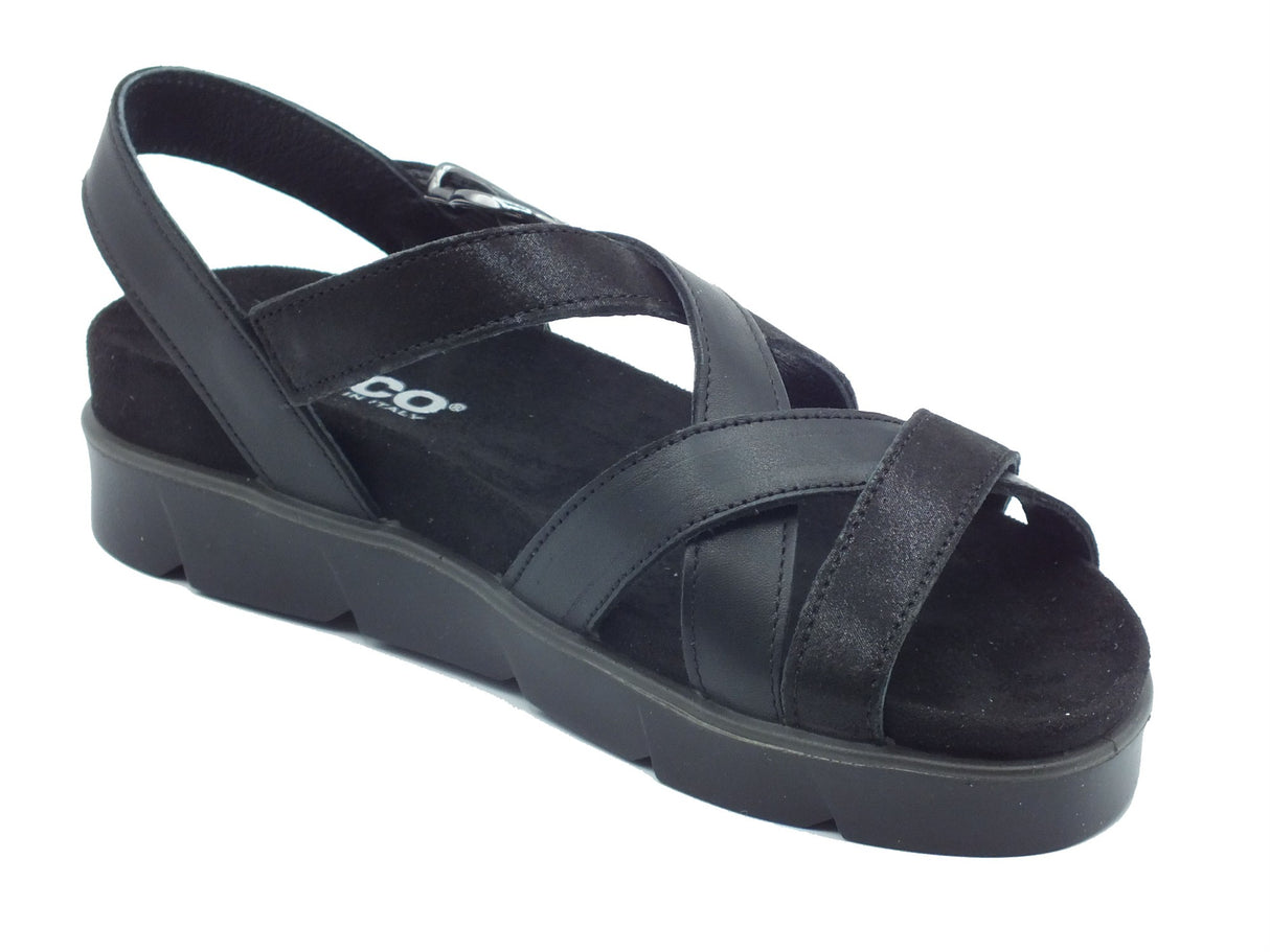 Igi&Co Igi&Co Sandali zeppa bassa Donna 1167400 Nappa Capra Nero pelle nero Nero