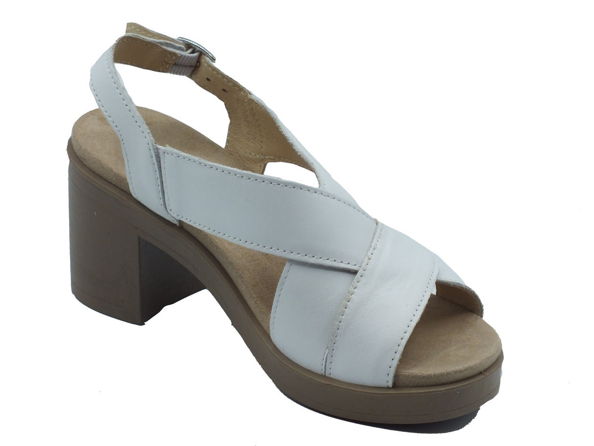 Igi&Co Igi&Co Sandali tacco alto Donna 1171222 Nappa Soft Bianco pelle bianco Bianco