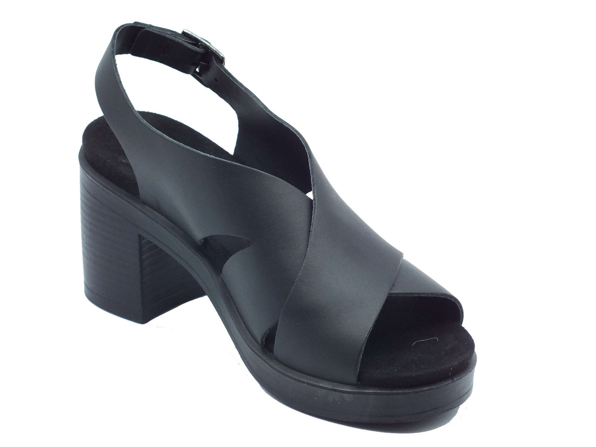 Igi&Co Igi&Co Sandali tacco alto Donna 1171500 Vit. Samos Nero pelle nero Nero